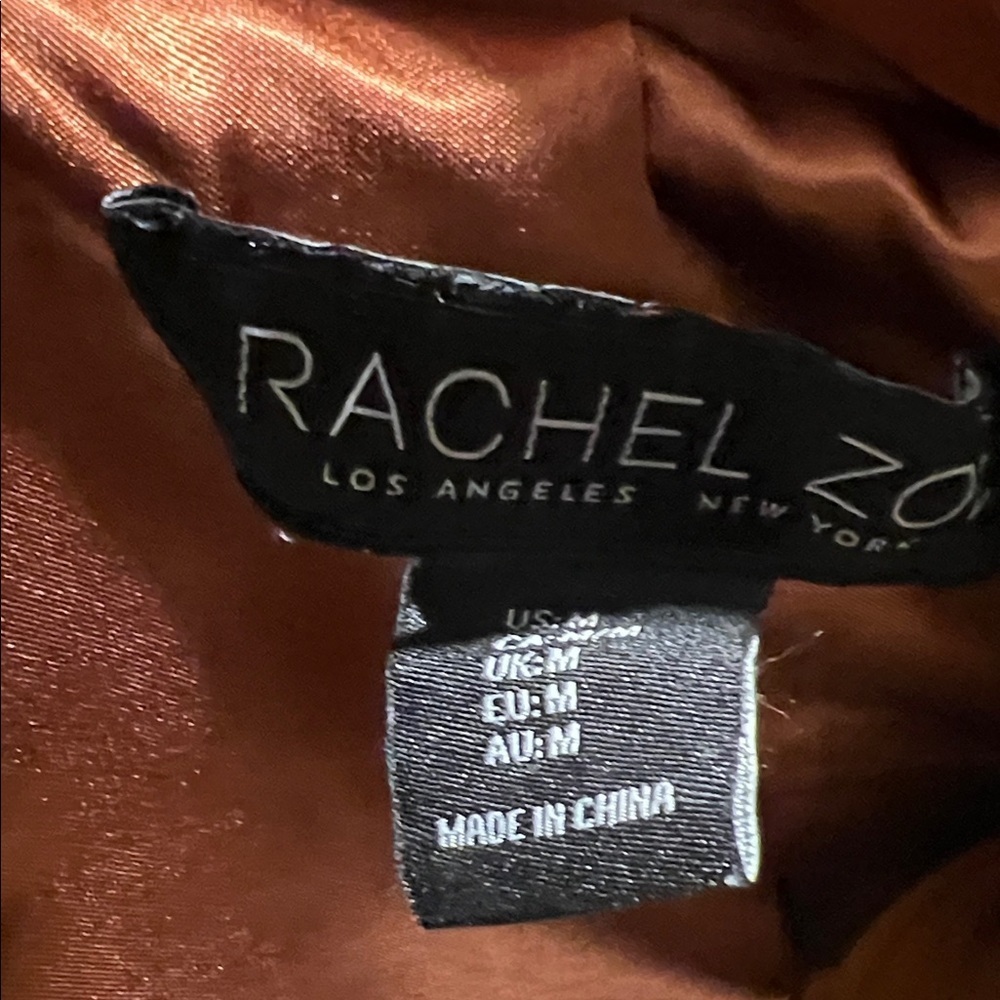 Rachel Zoe Brown Faux Fur Jacket NWOT - Picture 6 of 6